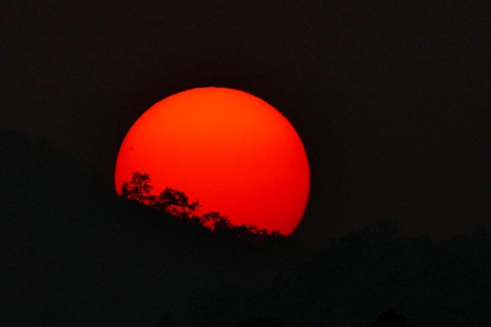 2014.11.21.164541_Tree_silhouettes_sunspots_sunset_Xihu_Hangzhou