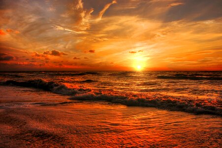Nature landscape sunset