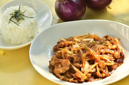 Vegetable meal rice