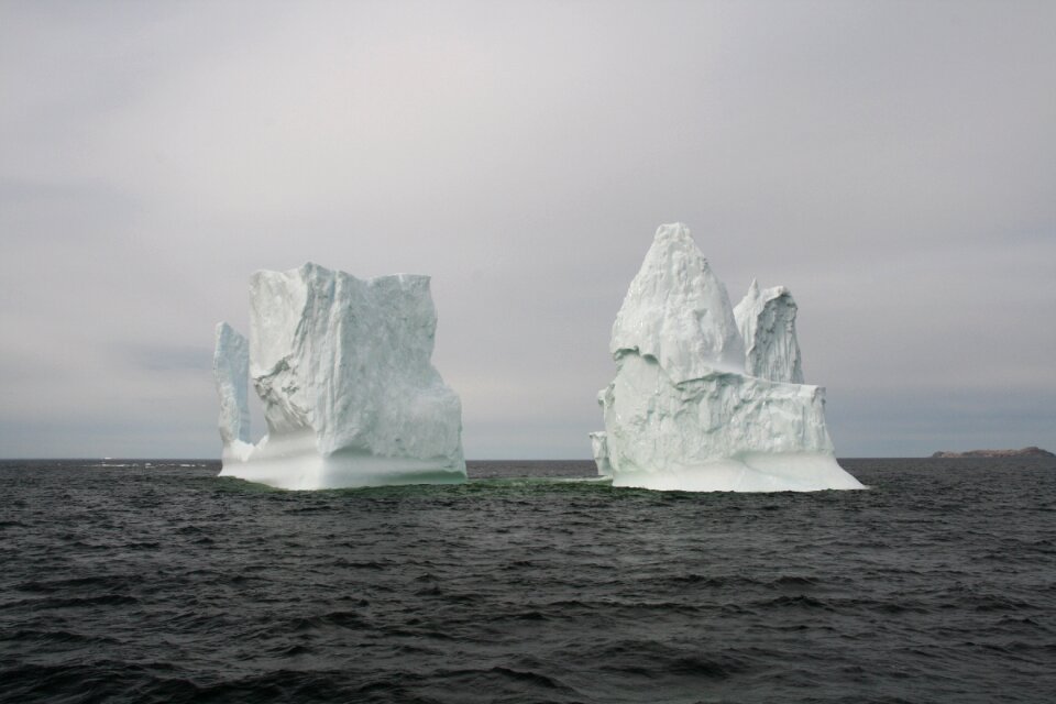 Ice glacier floating