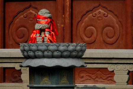 2014.11.17.102257_Lion_statue_Jade_Buddha_Temple_Shanghai