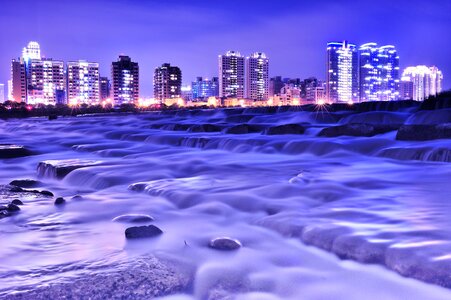Long exposure river flow