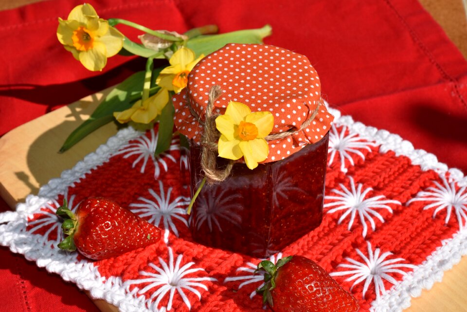 Red breakfast sweet