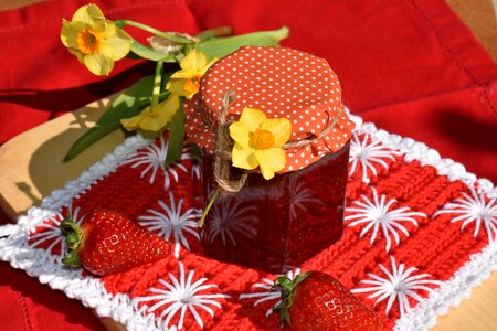 Red breakfast sweet