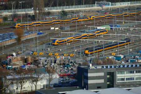 2015.03.03.164035_View_rail_yard_Haagse_Toren_Den_Haag_NL photo