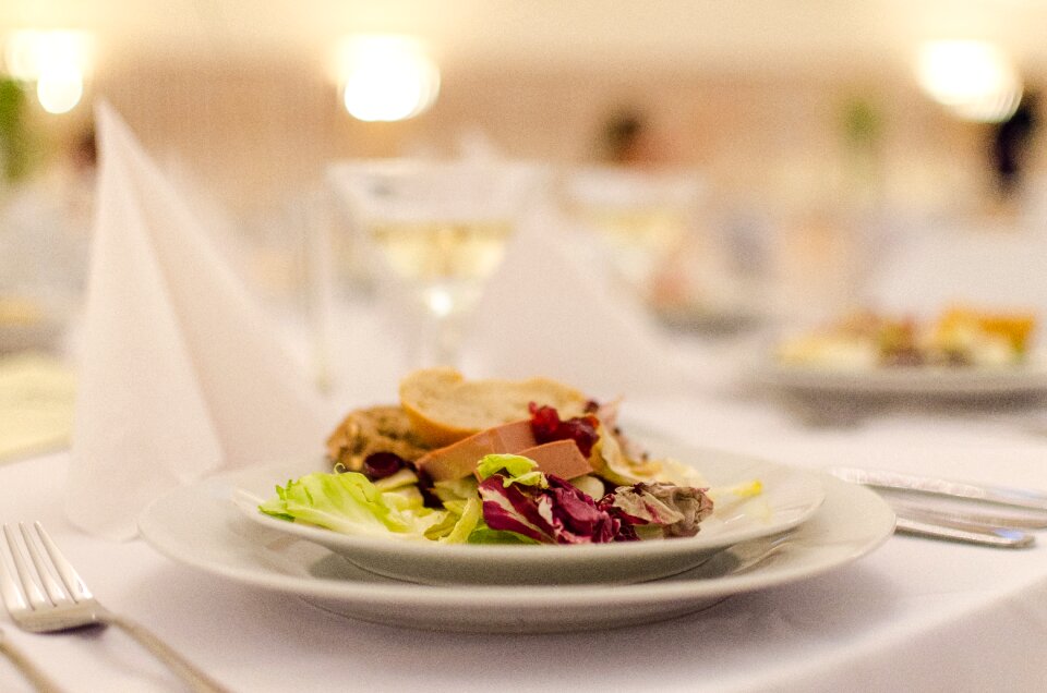 Plate restaurant celebration