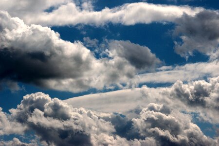 Blue summer clouds dark clouds