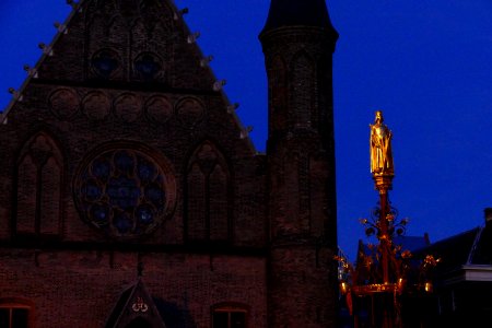 2015.03.03.185320_Ridderzaal_Willem_II_statue_fountain_Binnenhof_Den_Haag_NL