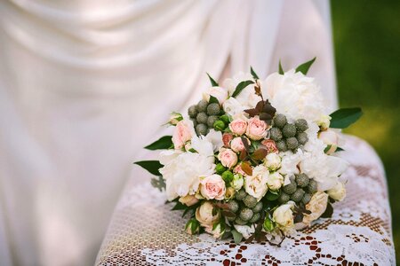 Composition with flowers romance floristry photo