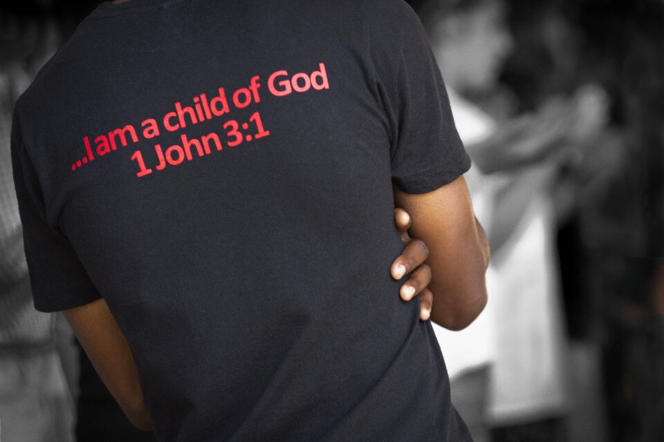 The back of the man words bible