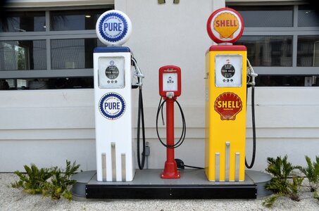 Gasoline gas pump photo