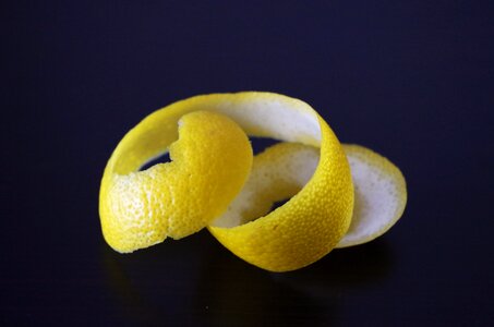 Lemon lemon peel peeled citrus