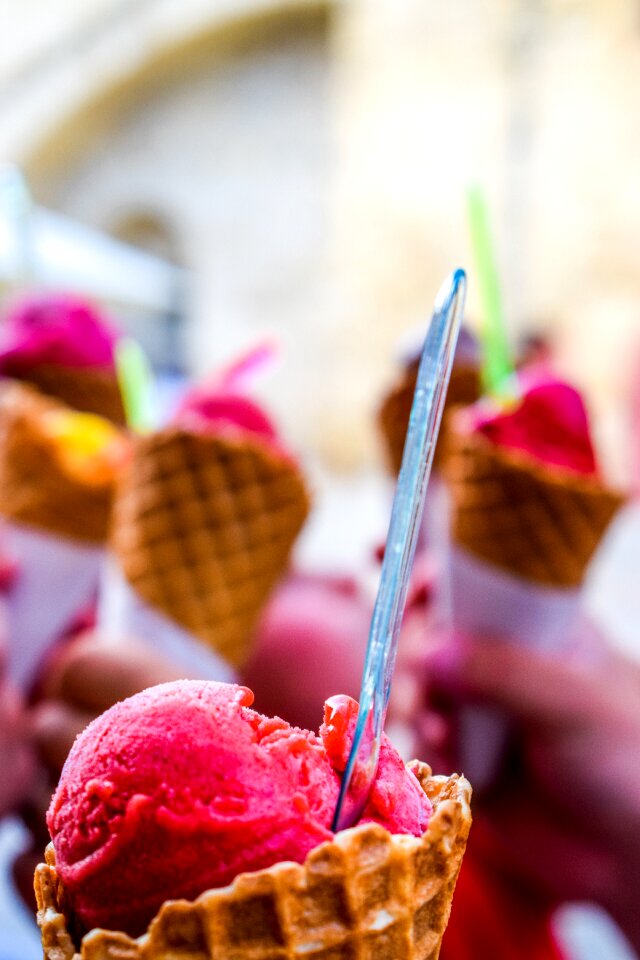 Dessert kiosk sorbet
