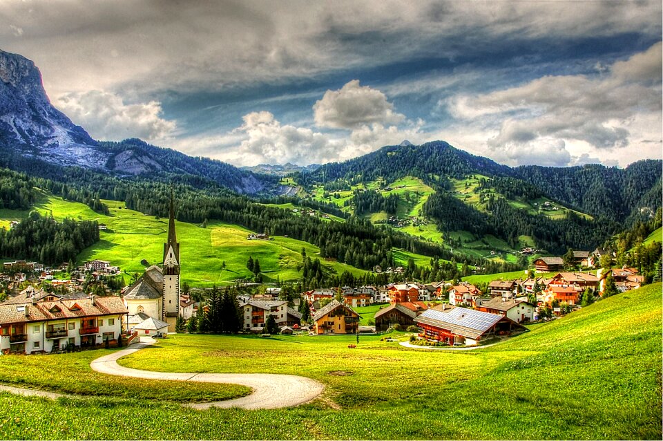 Unesco world heritage south tyrol clouds