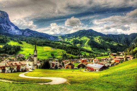 Unesco world heritage south tyrol clouds
