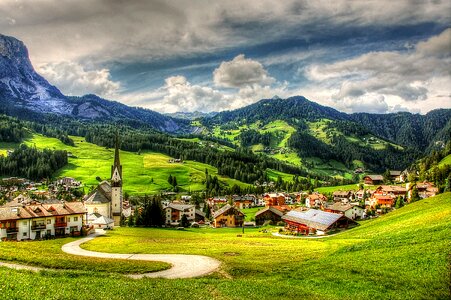 Unesco world heritage south tyrol clouds photo