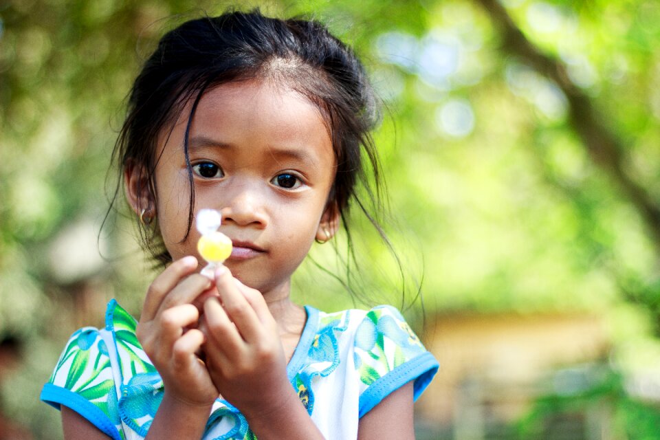 Little girl asian child photo