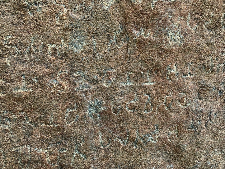 3rd-century_BCE_Jonnagiri_Erragudi_Yerragudi_Asoka_rock_edict_inscription,_Andhra_Pradesh_India_-_76
