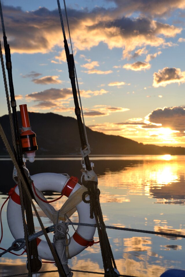 Scandinavia fjord abendstimmung