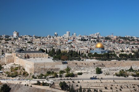 Dome of the rock west wall temple mount photo