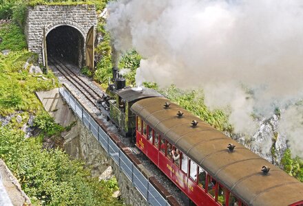 Rack railway abt system steam locomotive photo