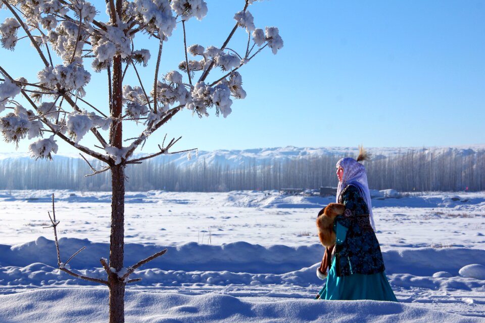 Kazakh buerjin snow