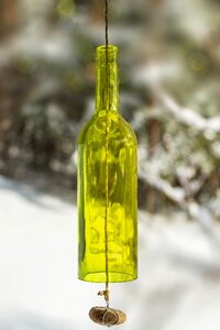 Wine bottle cord green photo