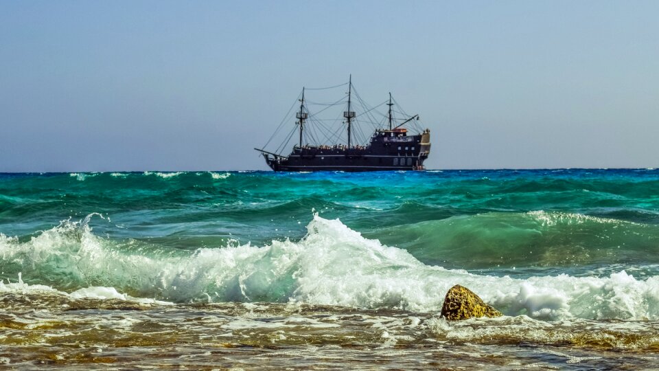 Cruise ship pirate ship ayia napa