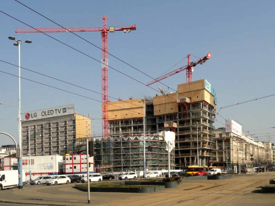 28-02-2019_Warszawa_budowa_nowej_Rotundy_i_Widok_Towers,_2
