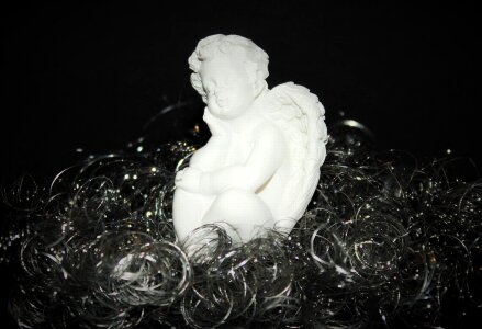 Figure little angel angel face photo