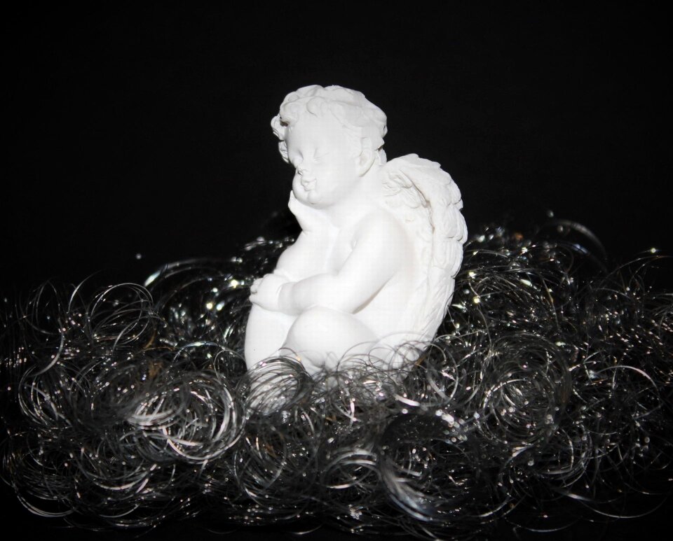 Statue angel figure background
