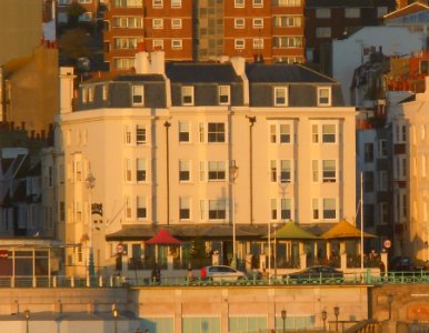 31–34_Marine_Parade,_Brighton_(January_2017,_seen_from_Palace_Pier)
