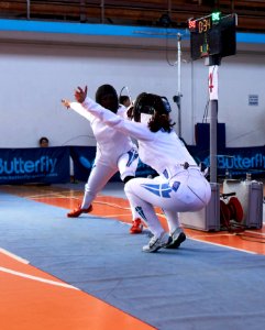 2nd_Leonidas_Pirgos_Fencing_Tournament._Lunge,_ducking,_double_touch