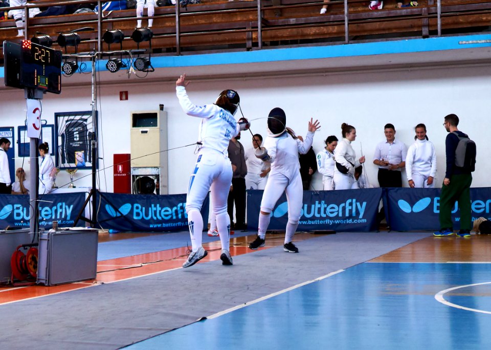 2nd_Leonidas_Pirgos_Fencing_Tournament._Nikoletta_Chatzisarantou_scores_a_touch