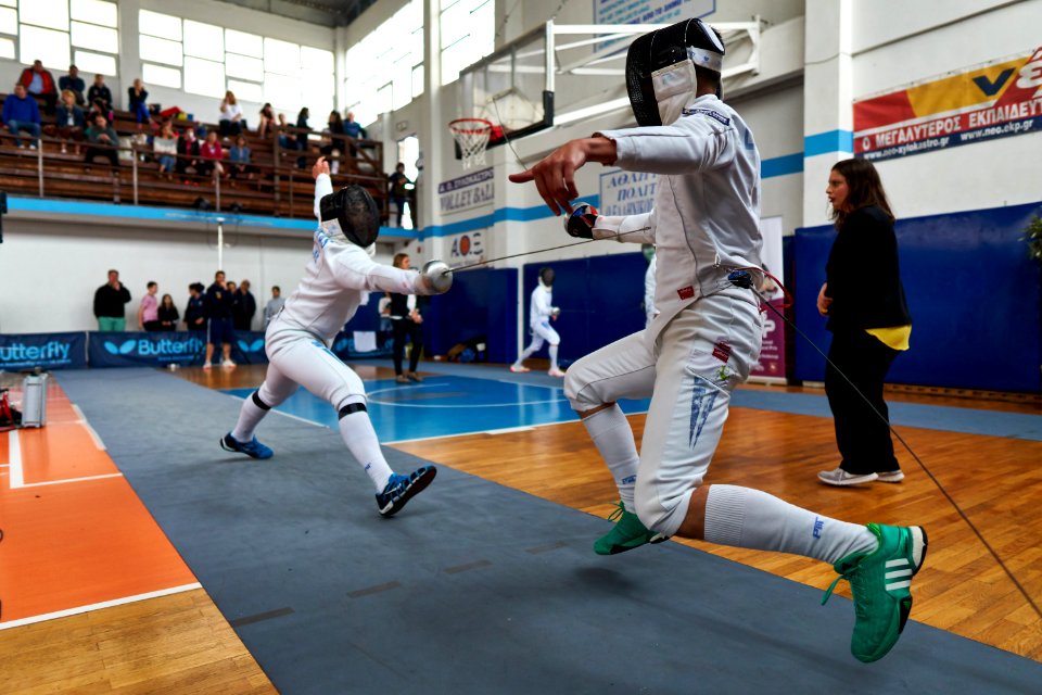 2nd_Leonidas_Pirgos_Fencing_Tournament._Lunge_by_Asterios_Tsokas