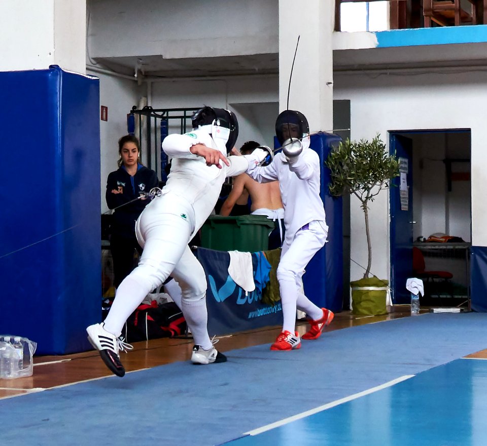 2nd_Leonidas_Pirgos_Fencing_Tournament._Lunge_by_the_fencer_Georgios_Argiropoulos,_6th_parry_performed_by_his_opponent