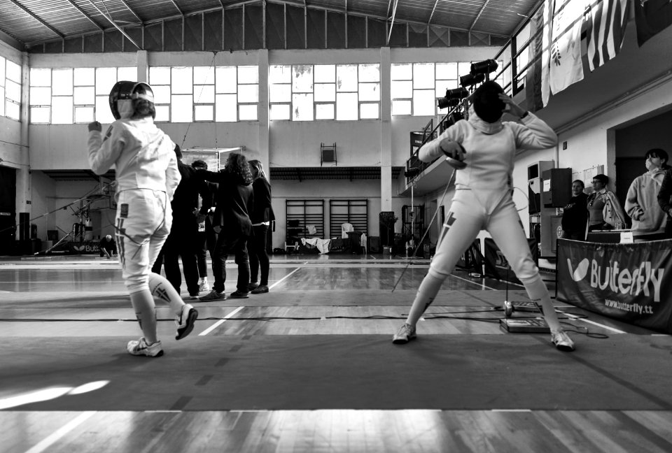 2nd_Leonidas_Pirgos_Fencing_Tournament._Mixed_feelings_for_the_fencers_Pari_Filippousi_and_Nefeli_Rodopoulou photo