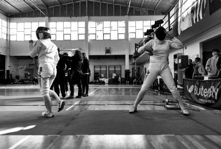 2nd_Leonidas_Pirgos_Fencing_Tournament._Mixed_feelings_for_the_fencers_Pari_Filippousi_and_Nefeli_Rodopoulou photo