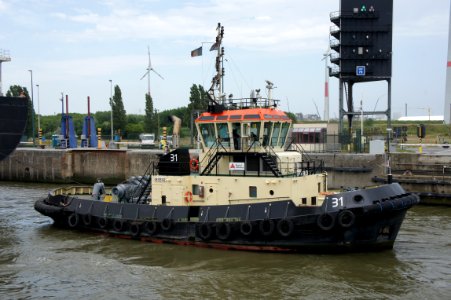 31_tugboat_-_IMO_9684031_-_ENI_06105142,_Zandvliet_sluis,_Port_of_Antwerp,_pic5 photo