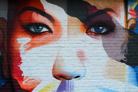 Artwork street art face photo