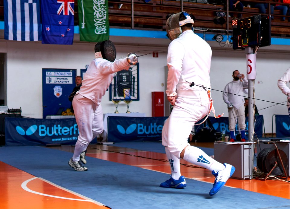 2nd_Leonidas_Pirgos_Fencing_Tournament._Touch_at_the_beginning_of_a_flèche_for_the_fencer_on_the_left