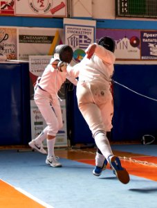 2nd_Leonidas_Pirgos_Fencing_Tournament._Matthew_Baker_performs_a_flèche