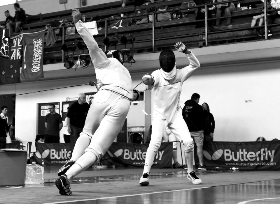 2nd_Leonidas_Pirgos_Fencing_Tournament._The_fencer_Lampros_Dimitropoulos_performs_a_flèche_and_scores_a_touch