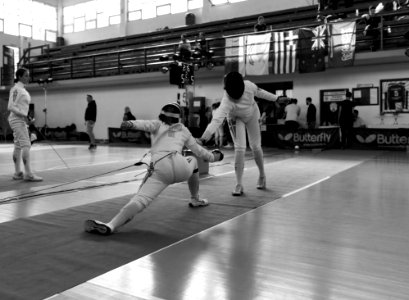 2nd_Leonidas_Pirgos_Fencing_Tournament._Lunge_and_touch_for_Pari_Filippousi