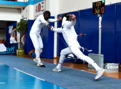 2nd_Leonidas_Pirgos_Fencing_Tournament._Lunge_by_the_fencer_on_the_right photo