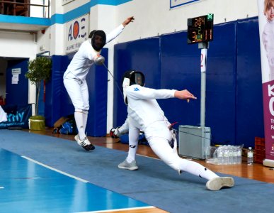 2nd_Leonidas_Pirgos_Fencing_Tournament._Foot_touch_for_the_fencer_on_the_right photo