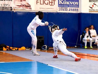 2nd_Leonidas_Pirgos_Fencing_Tournament._Lunge,_counter-attack,_double_touch