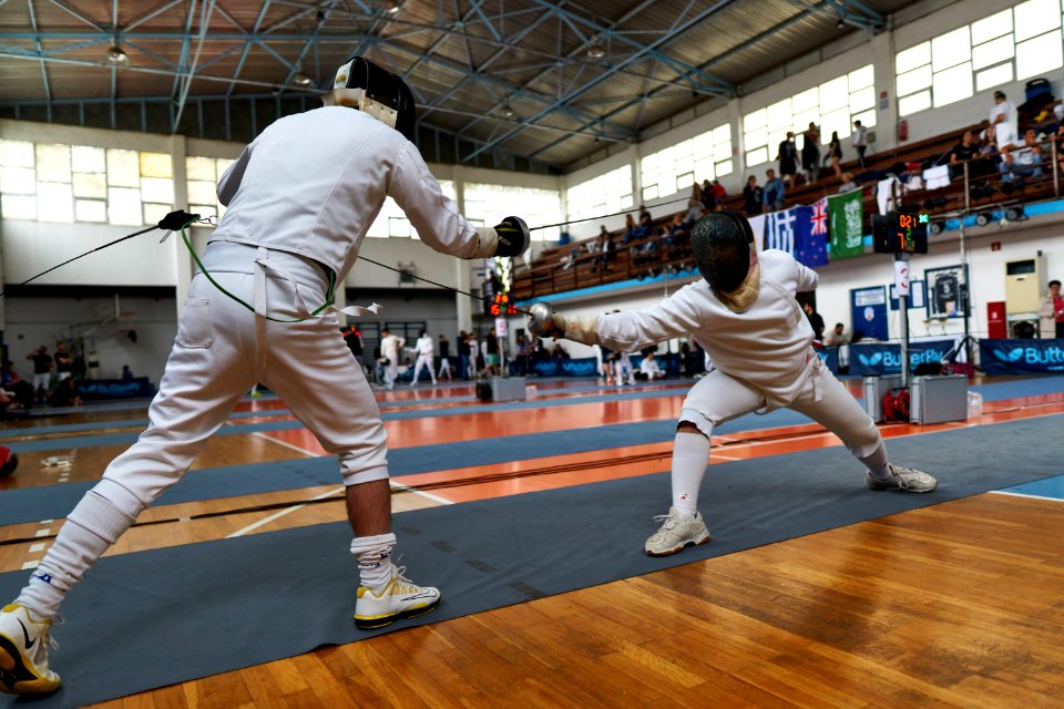 2nd_Leonidas_Pirgos_Fencing_Tournament._Nikos_Xynos_performs_a_lunge_and_scores_a_touch