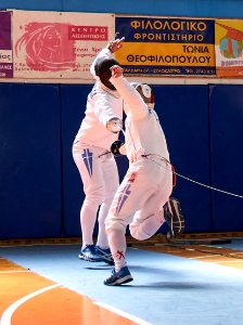 2nd_Leonidas_Pirgos_Fencing_Tournament._Flèche_and_touch_for_the_fencer_Vassilis_Papadopoulos