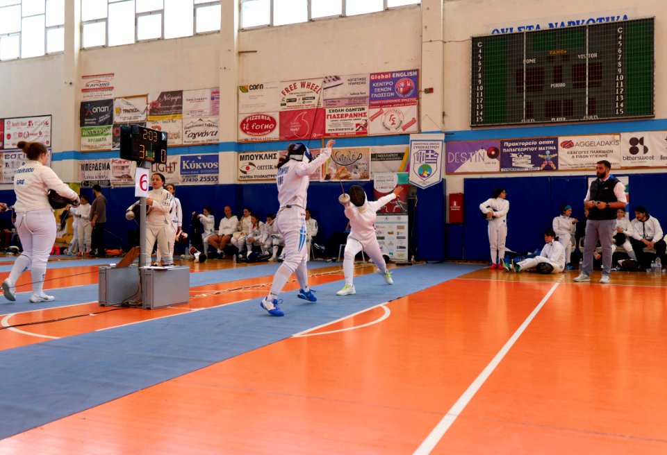 2nd_Leonidas_Pirgos_Fencing_Tournament._Forward_lunge_for_the_fencer_on_the_right
